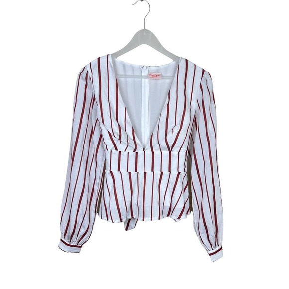 Showpo. Striped Crop Top - So Much to give Top Size 4 - Picture 4 of 15